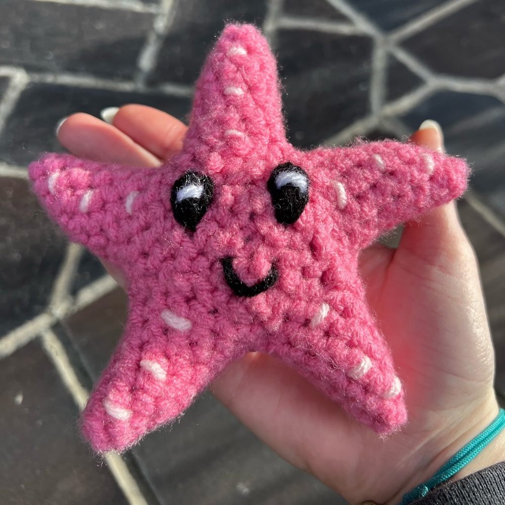 Hand Crocheted Happy Little Starfish Because You’re a Star! - Picture 3 of 6